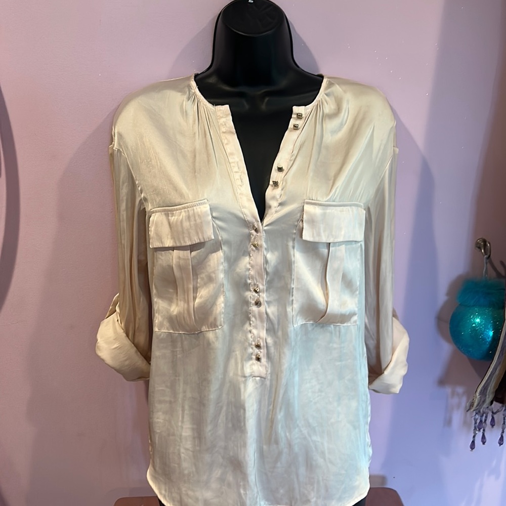 Zara Basics cream top. XS